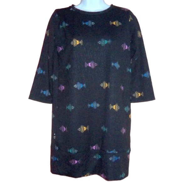 H&M Colorful FISH Tunic Top Mini Dress - Women’s Medium NWOT - Picture 8 of 9